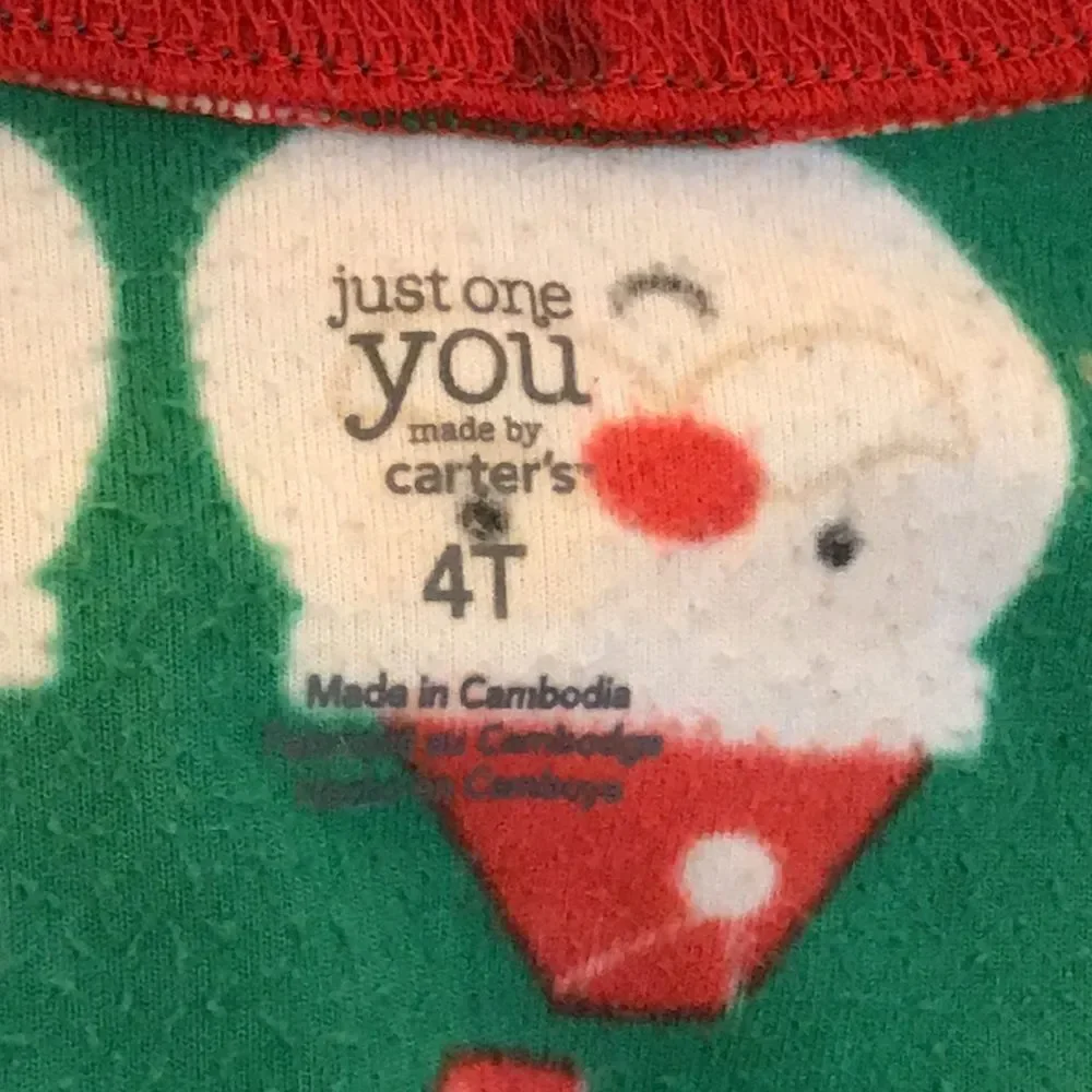 10/$50  JUST ONE MADE BY CHRISTMAS CARTER’S SIZE 4T